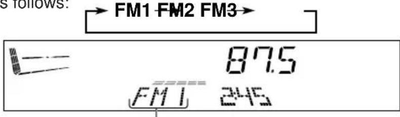 JVC KDLX10R - Select the band. - 1