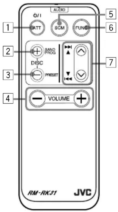 JVC KDLX10R - Utilisation de la télécommande - 1
