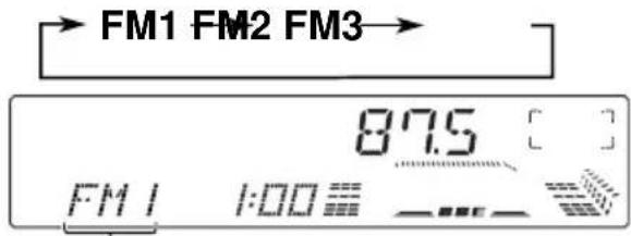 JVC KDLX110R - Choisissez la bande. - 2