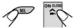 JVC KDLX110R - Press and hold both buttons for more than 2 seconds. - 1