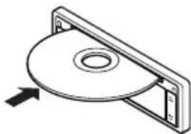 JVC KDLX110R - Insérez un disque dans la fente de d'insertion. - 1