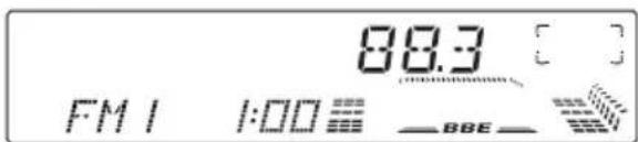 JVC KDLX110R - Auf den Sender 88,3 MHz abstammen. - 2
