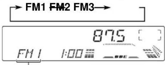 JVC KDLX110R - Selecteer de omroepband. - 2