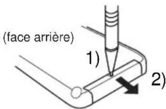 JVC KDLX110R - Mise en place de la pile - 1