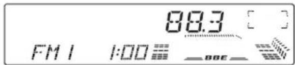 JVC KDLX110R - Stem af op een zender op 88,3 MHz. - 2