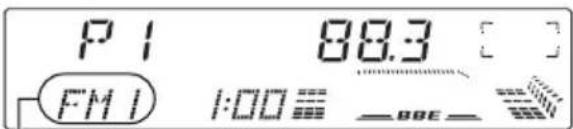 JVC KDLX110R - Maintenez pressée la touche numérique (dans cet exemple, 1) pendant plus de 2 secondes. - 2