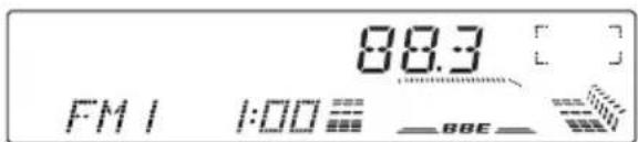 JVC KDLX110R - Tune into a station of 88.3 MHz. - 2