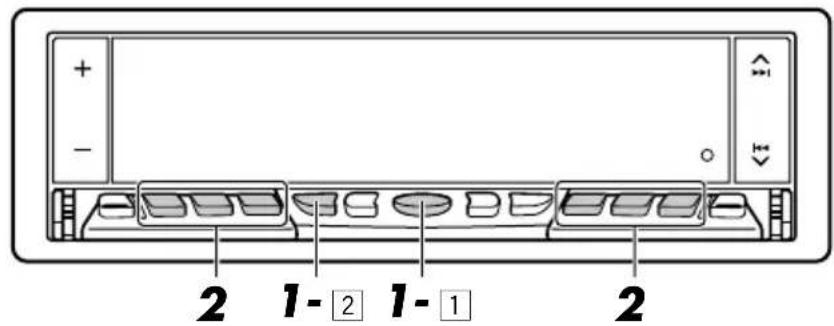 JVC KDLX50R - Tuning into a preset station - 1