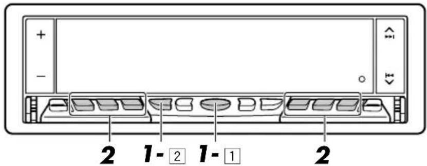 JVC KDLX50R - Anwahl eines vorabgestimmten Senders - 1