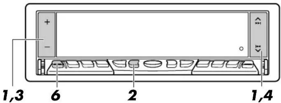JVC KDLX50R - Registering the password - 1