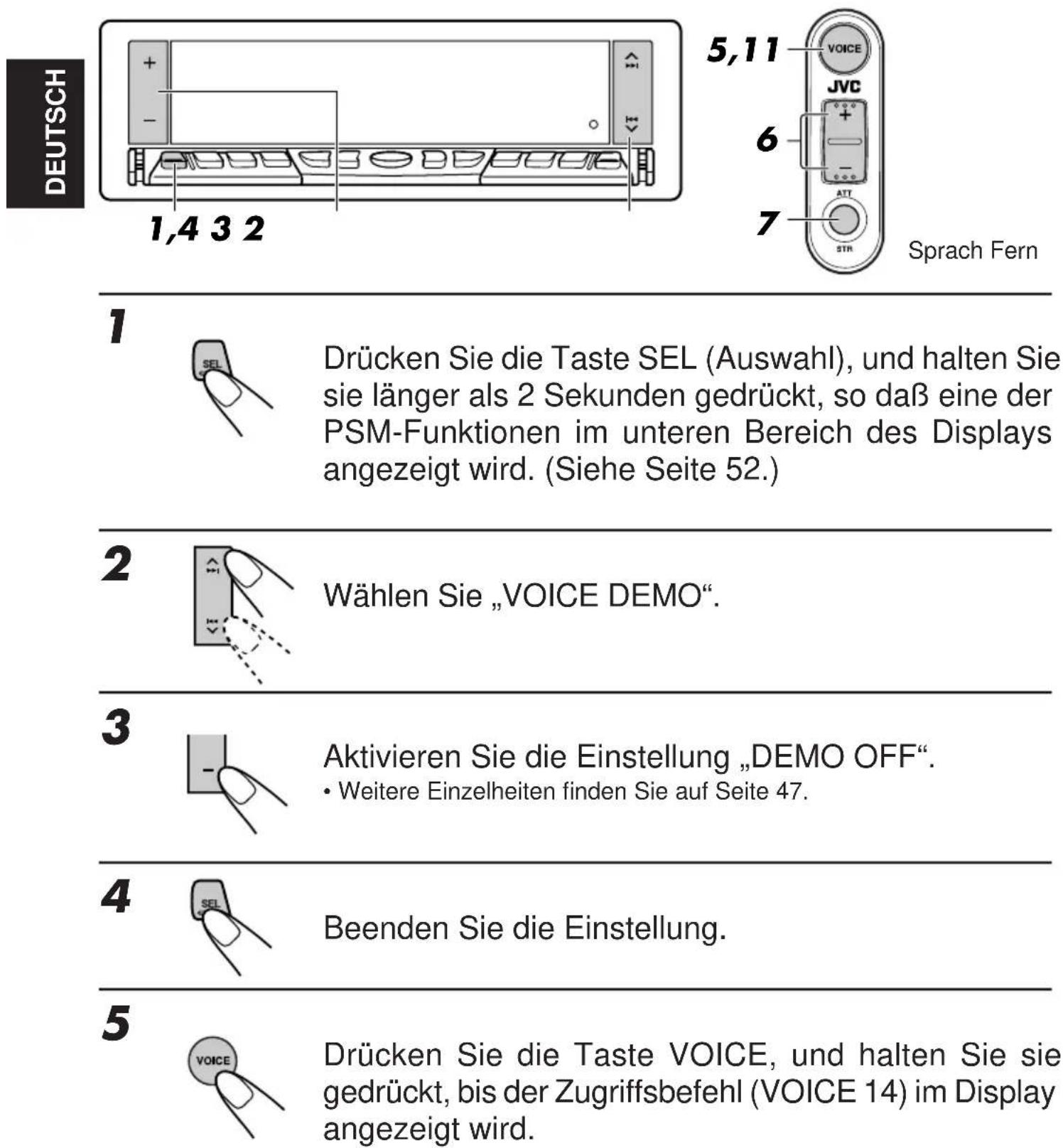 JVC KDLX50R - Registrierverfahren - 1