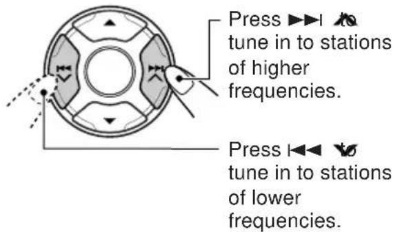 JVC KDLH5R - Tune in to a station (in this example, of 88.3 MHz). - 1