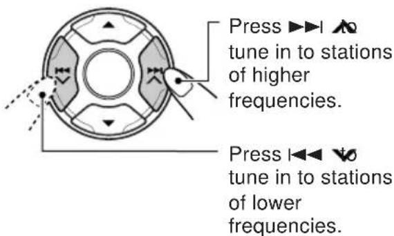 JVC KDLH5R - Tune in to a station you want while "MANU" is flashing. - 1
