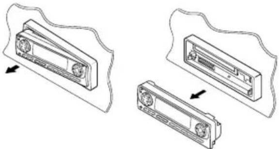 JVC KDLH5R - Hoe moet u het bedieningspaneel verwijderen? - 2