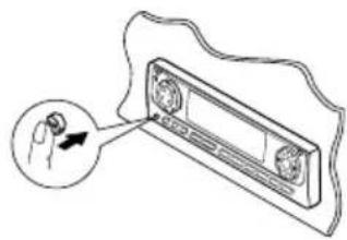 JVC KDLH5R - Hoe moet u het bedieningspaneel verwijderen? - 1