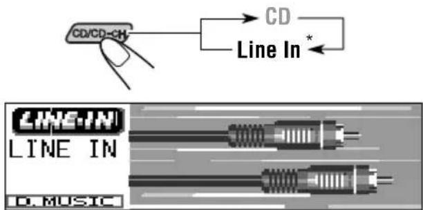 JVC KDLH1000R - Select the external component (Line In). - 1