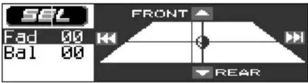 JVC KDLH1000R - While adjusting fader and balance —Fad, Bal: - 2