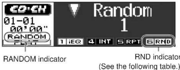 JVC KDLH1000R - To play back tracks at random (Random Play) - 5