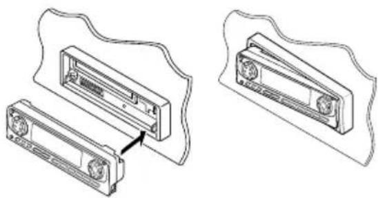 JVC KDLH1000R - Comment attacher le panneau de commande - 1