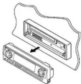 JVC KDLH1000R - Detaching the control panel - 3
