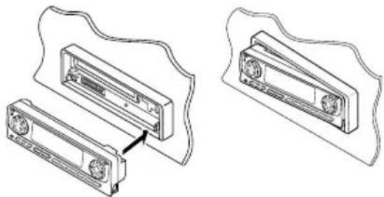 JVC KDLH1000R - Attaching the control panel - 1