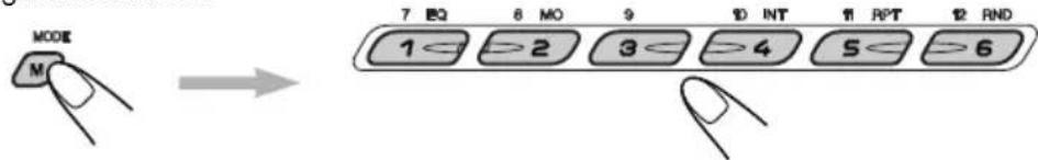 JVC KDLH1000R - Hoe u de toets MODE (M) gebruikt: - 1