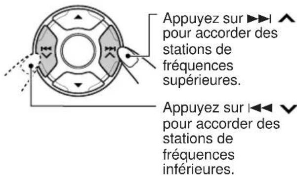 JVC KDLH1000R - Accordez une station souhaitée pendant que "Manual Search" clignote. - 1
