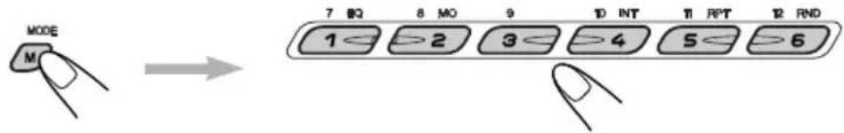 JVC KDLH1000R - How to use the MODE (M) button: - 1