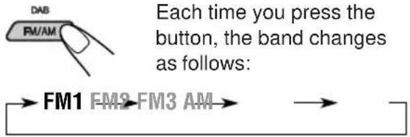JVC KDLH1000R - Select the band (FM1 – 3, AM) you want to store stations into (in this example, FM1). - 1