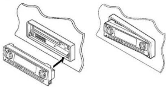 JVC KDLH1000R - Hoe moet u het bedieningspaneel weer op zijn plaats bevestigen? - 1