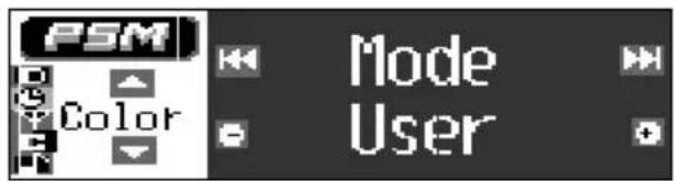JVC KDLH1000R - Select "User" as the "Mode" (color mode) setting. - 2
