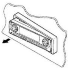 JVC KDLH1000R - Detaching the control panel - 2