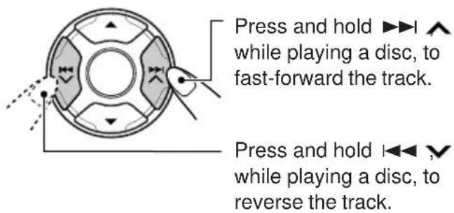 JVC KDLH1000R - To fast-forward or reverse the track - 1