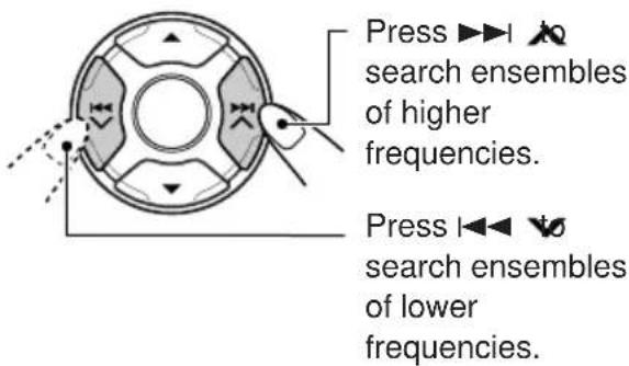 JVC KDLH1000R - Start searching an ensemble. - 1