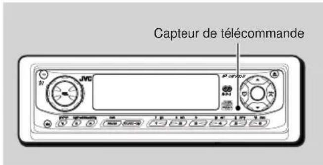 JVC KDLH1000R - Préparation de la télécommande - 1