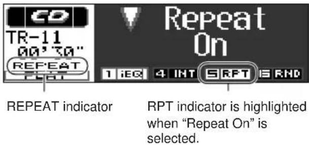 JVC KDLH1000R - To play back tracks repeatedly (Repeat Play) - 2
