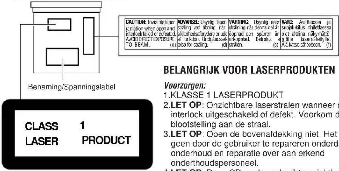 JVC KDLH1000R - Plaats en afbeelding van labels - 1
