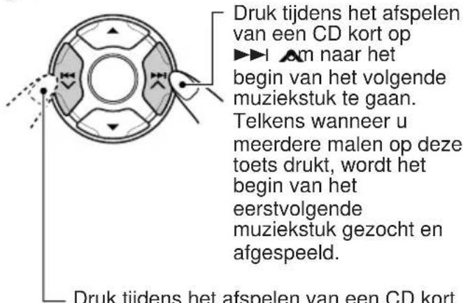 JVC KDLH1000R - Naar het volgende of vorige muziekstuk gaan - 1