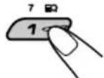 JVC KDLH7R - Drücken Sie die Zifferntaste (in diesem Beispiel 1), unter der Sie den gewählten Dienst speichern wollen, und halten Sie sie länger als 2 Sekunden gedrückt. - 1