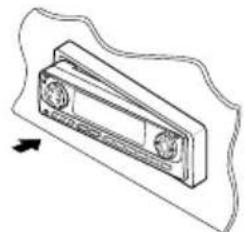 JVC KDLH7R - Hoe moet u het bedieningspaneel weer op zijn plaats bevestigen? - 2