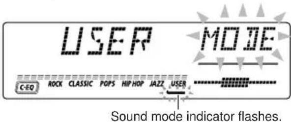 JVC KDLH7R - Press EQ (equalizer) while "MODE" is still on the display. - 2