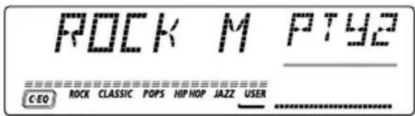 JVC KDLH7R - Selecteer een van de PTY-codes. - 2