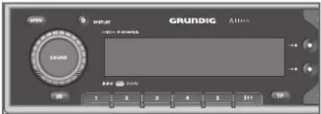 GRUNDIG ALLIXX SCD 5410 DAB - Mise en marche et à l'arrêt - 1