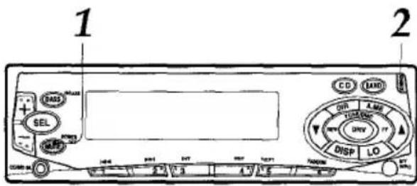 AIWA CTFX719 - DETACHING AND ATTACHING THE FRONT PANEL - 1