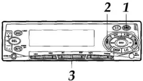 AIWA CTFX719 - To preset stations manually - 1