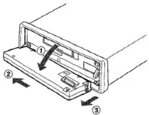 AIWA CTFX719 - DESMONTAJE E INSTALACION DEL PANEL DELANTERO - 2