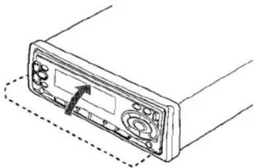 AIWA CTFX719 - Attaching the front panel - 2