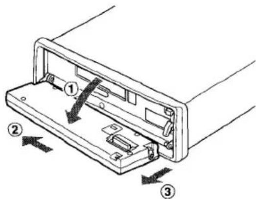 AIWA CTFX719 - DETACHEMENT ET FIXATION DU PANNEAU AVANT - 2