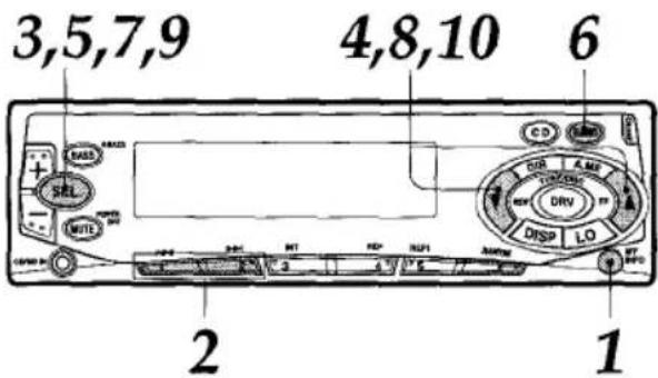 AIWA CTFX719 - MY INFORMATION SWITCH - 1