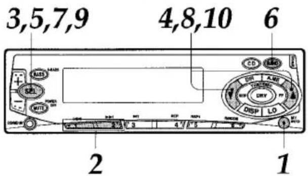 AIWA CTFX719 - FONCTION MES INFORMATIONS - 1